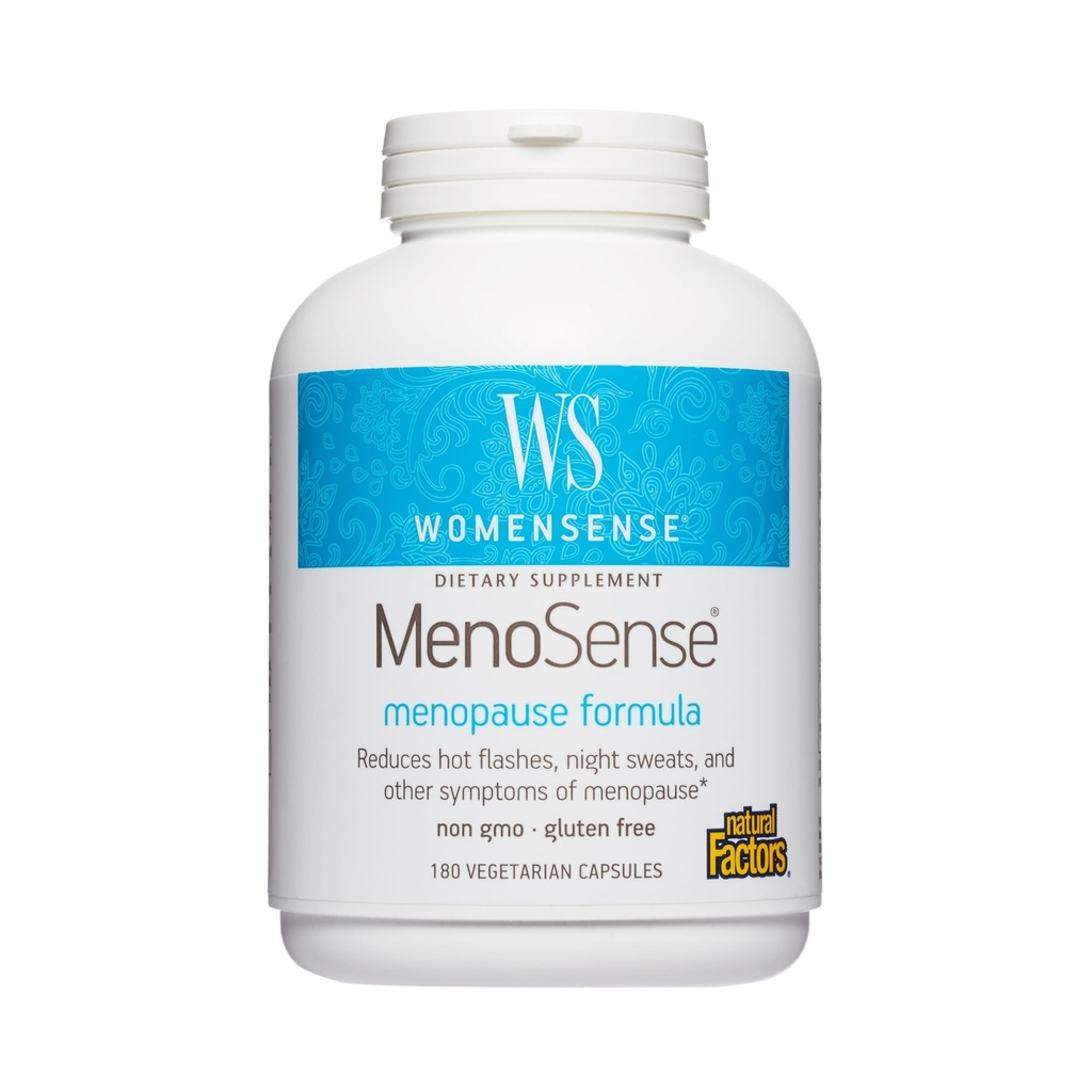 Factori naturali FemeiSense MenoSense - Supliment alimentar cu Black Cohosh, Chasteberry & Dong Quai - Menopause & Perimenopauza Supplement - 180 Capsule vegetariene (90 Servings)