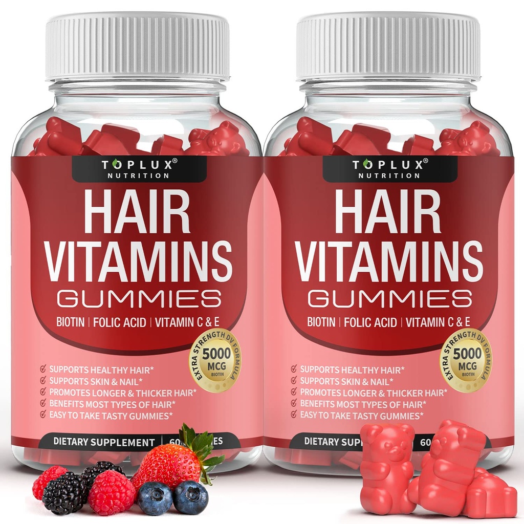 Vitamine de păr Gummie Supliment 