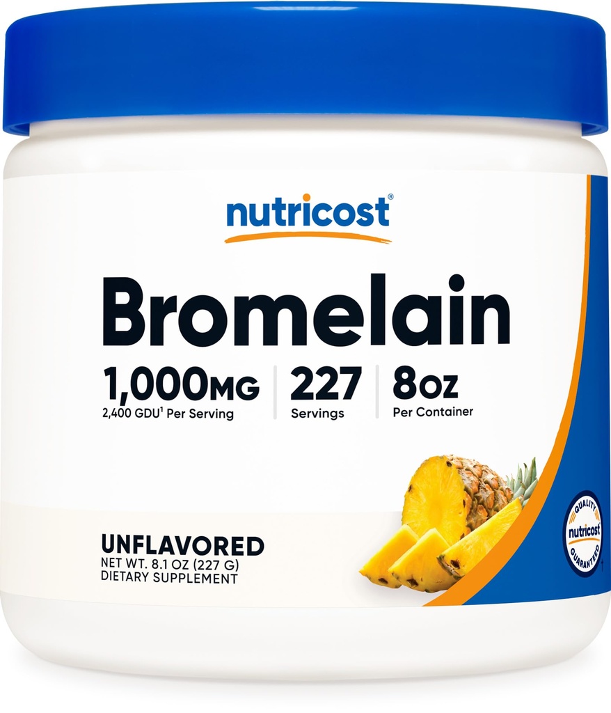 Nutricost Bromelain pulbere 8 OZ - non-GMO, vegetarian, gluten gratuit