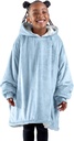 Bare Home Pătură Pătură Hoodie - Soft Plush Sherpa - Căldură și confortabil - Pătură supradimensionată - Marimea adult și copil