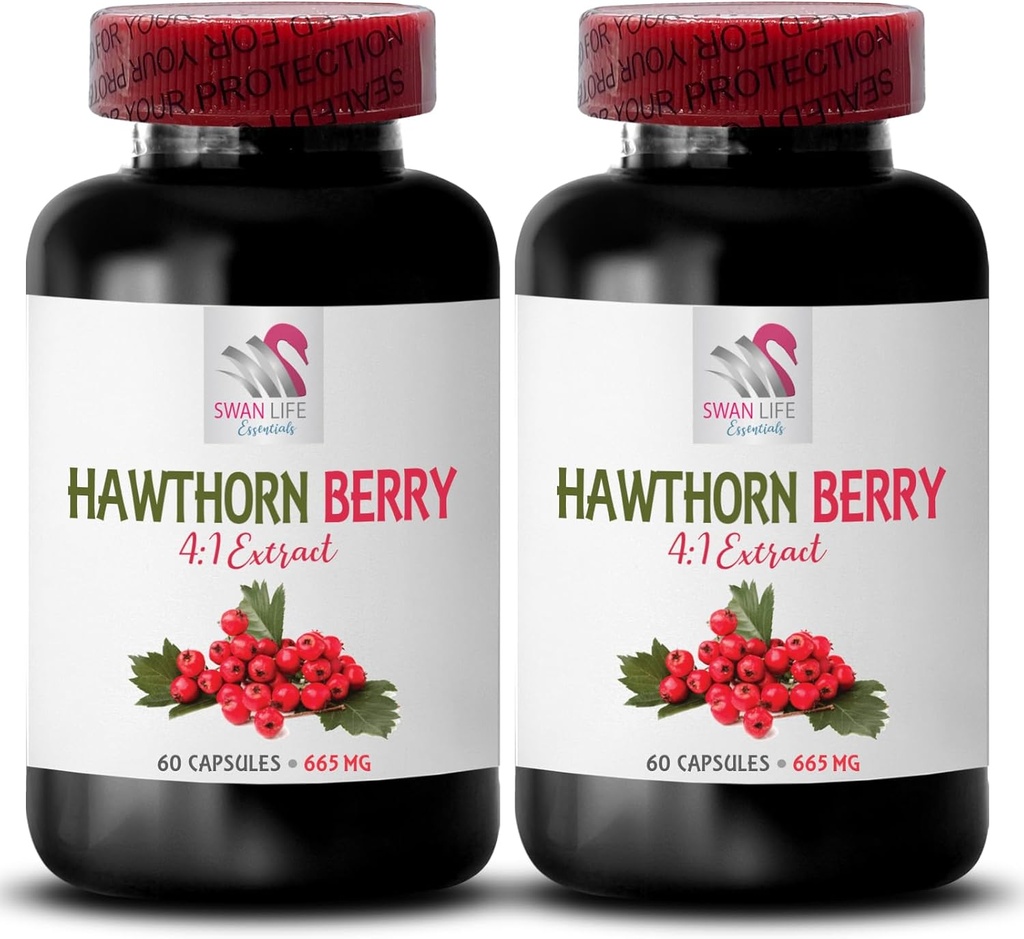 antioxidant de mure - HAWTHORN BERries EXTRACT - capsule extract de fructe de pădure de hawthorn, extract de fructe de padure pulbere, energie de fructe de padure salbatice, pilule energetice de hawthorn, balsam de par Hawthorn 2 Bot 120 Capsule
