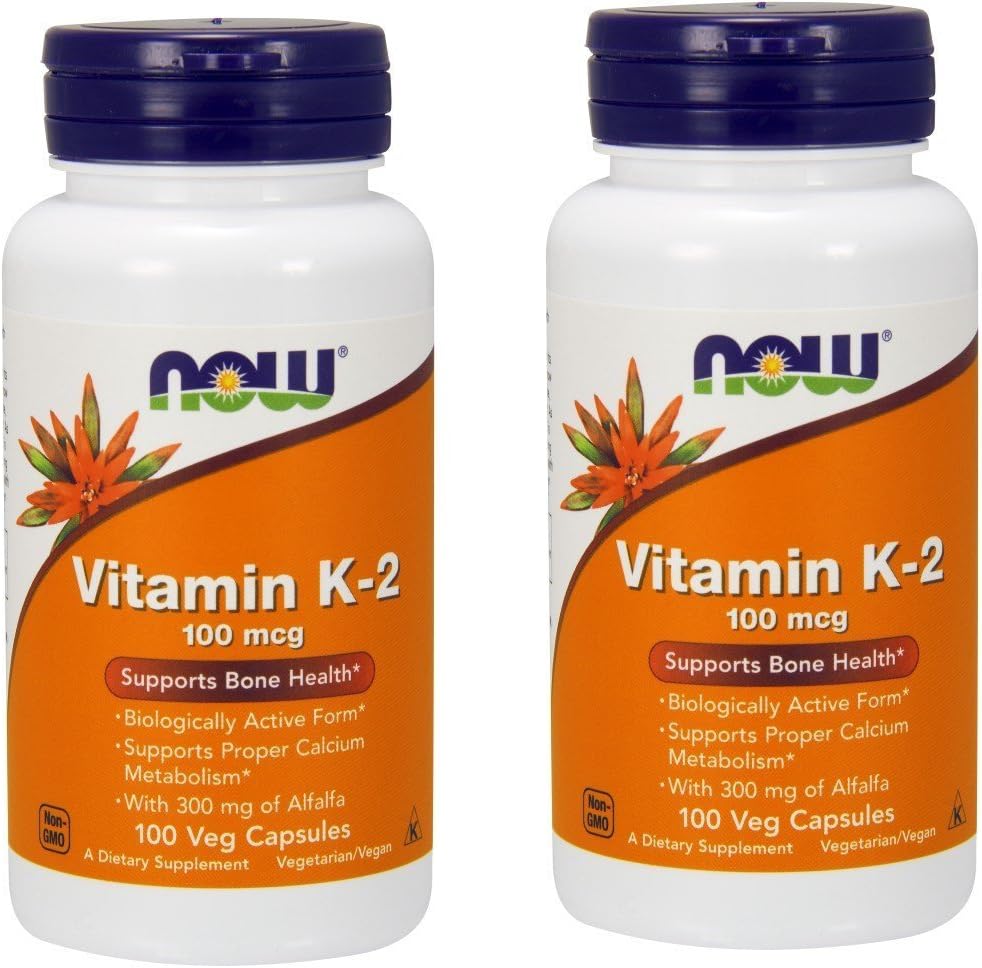 Acum alimente Vitamina K-2 100 mcg - 100 Vcaps (Multi-Pack)