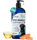 Ulei de somon sălbatic din Alaska pentru câini, Omega 3 Formula, Dog Fish Lichid ulei, Piele și Coat Supliment pentru topire, piele uscată mâncărime și alergii, EPA + DHA acidi grasi, 32 oz pompa sticla