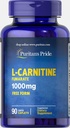 Puritan's Pride L-Carnitine Fumarate 1000 mg-90 Caplete