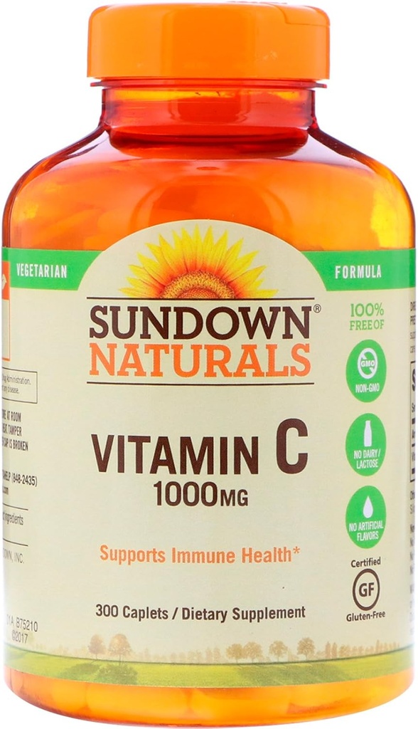 Apusul soarelui Vitamina C, 1000 Mg, mare potenta, 300 sticle conte
