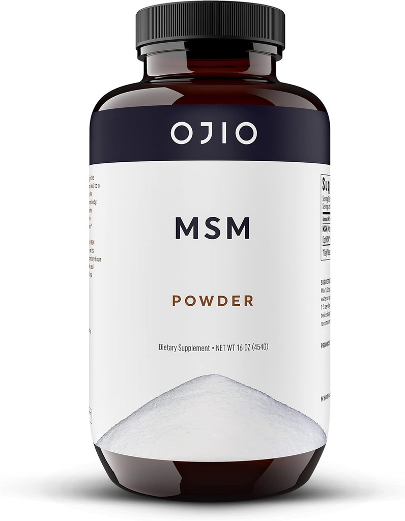 Pur OptiMSM MSM Pulbere - Supliment MSM - comun, piele, păr, unghii - Kosher, Vegan, Gluten gratuit, non-GMO, fără pesticide sau erbicide - 16 oz (Pachet de 1)