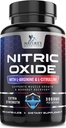 Oxid de azot Booster extra Putere 3000mg - 3X Putere L-Arginină & Citrulină, Cele mai bune suplimente de oxid de azot pentru bărbați, Suporturi musculare, Heart Health, Suplimentul de energie, îmbuteliat în Statele Unite ale Americii, 180 capsule