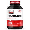 Force FACTOR Ciuperci Chaga Capsule, supliment ciuperci pentru a sprijini sănătatea gută și digestia, fabricate din ciuperci reale, Vegan, non-GMO, 120 capsule