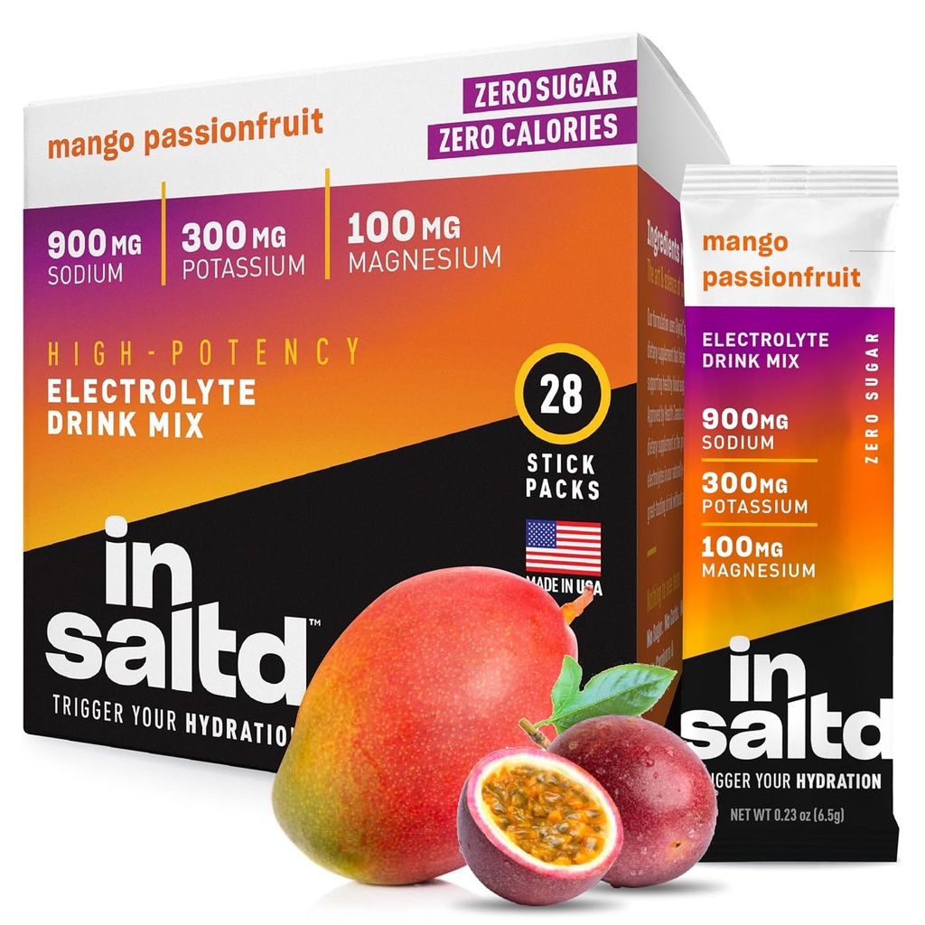 INSALTDTM Electroliţi de zahăr Free Pachete de pulbere cu nici Stevia După gust 