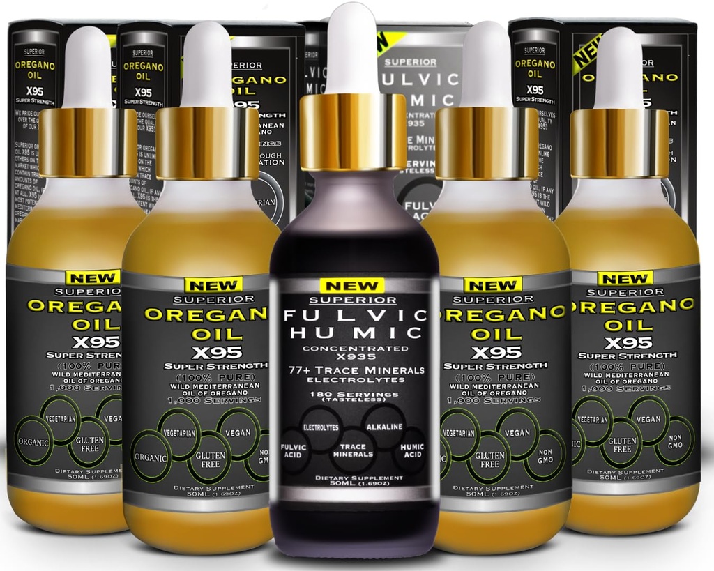 Acid fuzilic Urme ionice de minerale picături cu Electroliţi Plus Ulei de Oregano scade puterea super mai versatilă apoi ulei de Oregano Softgels şi capsule