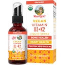 MaryRuth organic D3 + K2 Spray pentru adulți și copii pentru sănătatea oaselor 