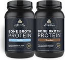 Nutritie antica Praf de proteine de Broth Bone, Ciocolata, 40 Serviri + Bronth Proteine Pulbere, Vanilie, 40 Serviri