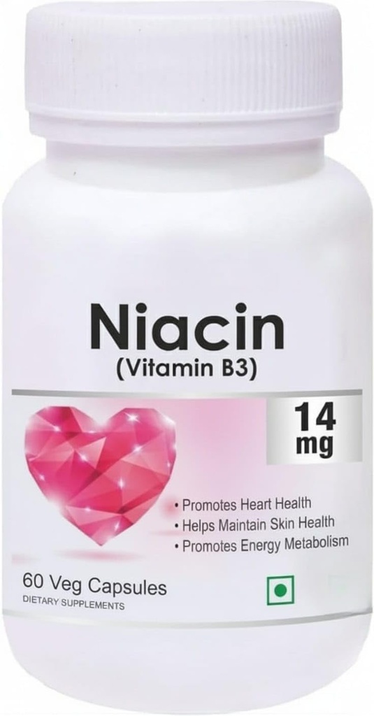Niacin 14mg Vitamina B3 cu Inositol 50mg Supliment - 60 Veg Capsule