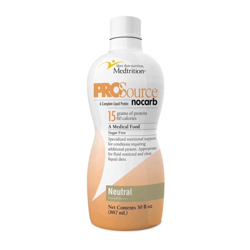 ProSource NoCarb Proteina lichida, Aroma neutra, Sticla 30 Ounce - 1/Fiecare