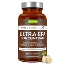 Igennus Ultra Pure Omega-3 EPA 500mg, IFOS Certified Wild Fish Oil, Advanced RTG Trigliceride Form, Non-GMO, 90 Small Softgels