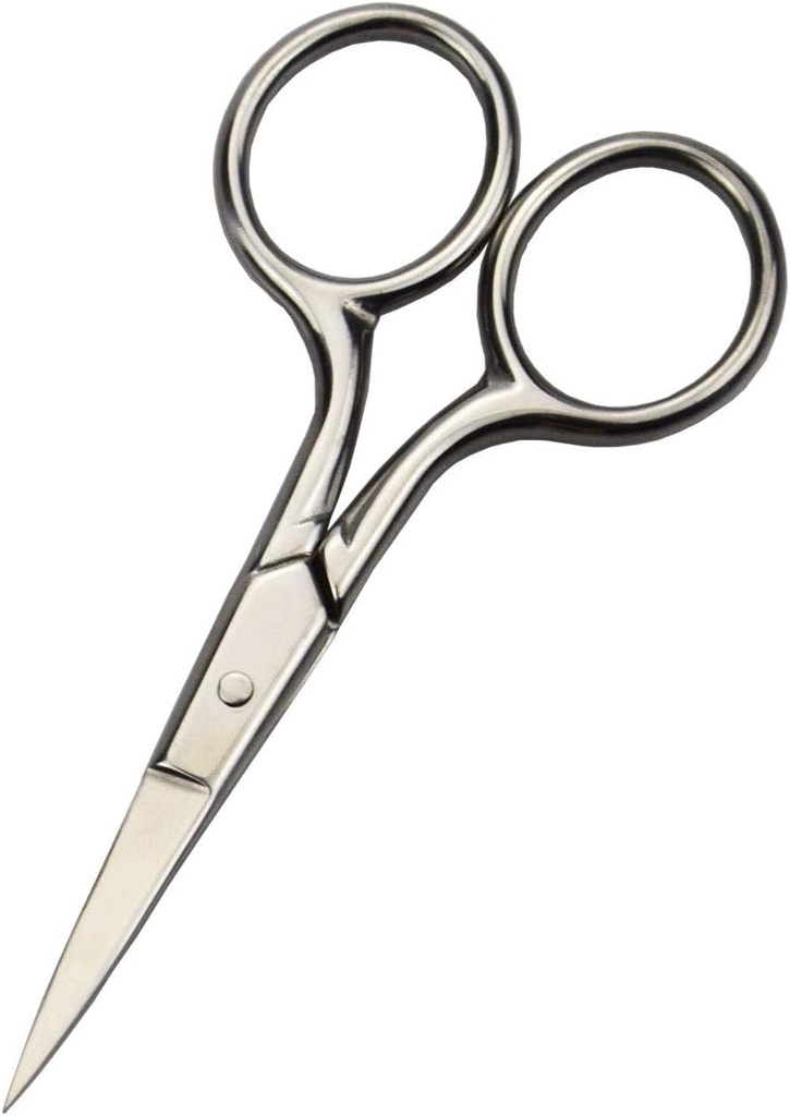 Foarfece profesionale pentru îngrijirea personală Îndepărtarea părului facial și nas ureche sprânceană trimming oțel inoxidabil Fine Tip foarfece bărbați