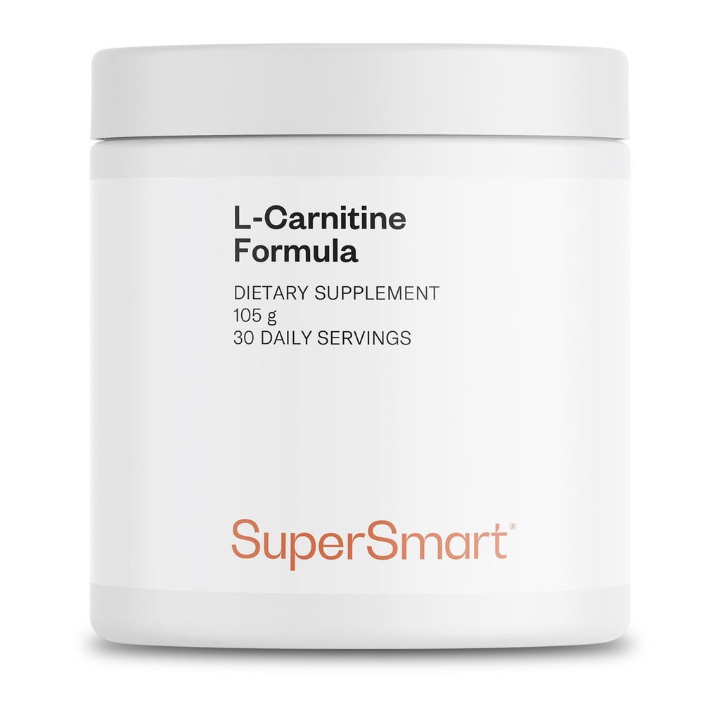 Supersmart - L-Carnitina Formula (Aroma naturala de lamaie) - 2-in-1 cu Acetil L-Carnitina si L-Carnitina Tartrat de pulbere - Aminoacidi Complex Supliment 