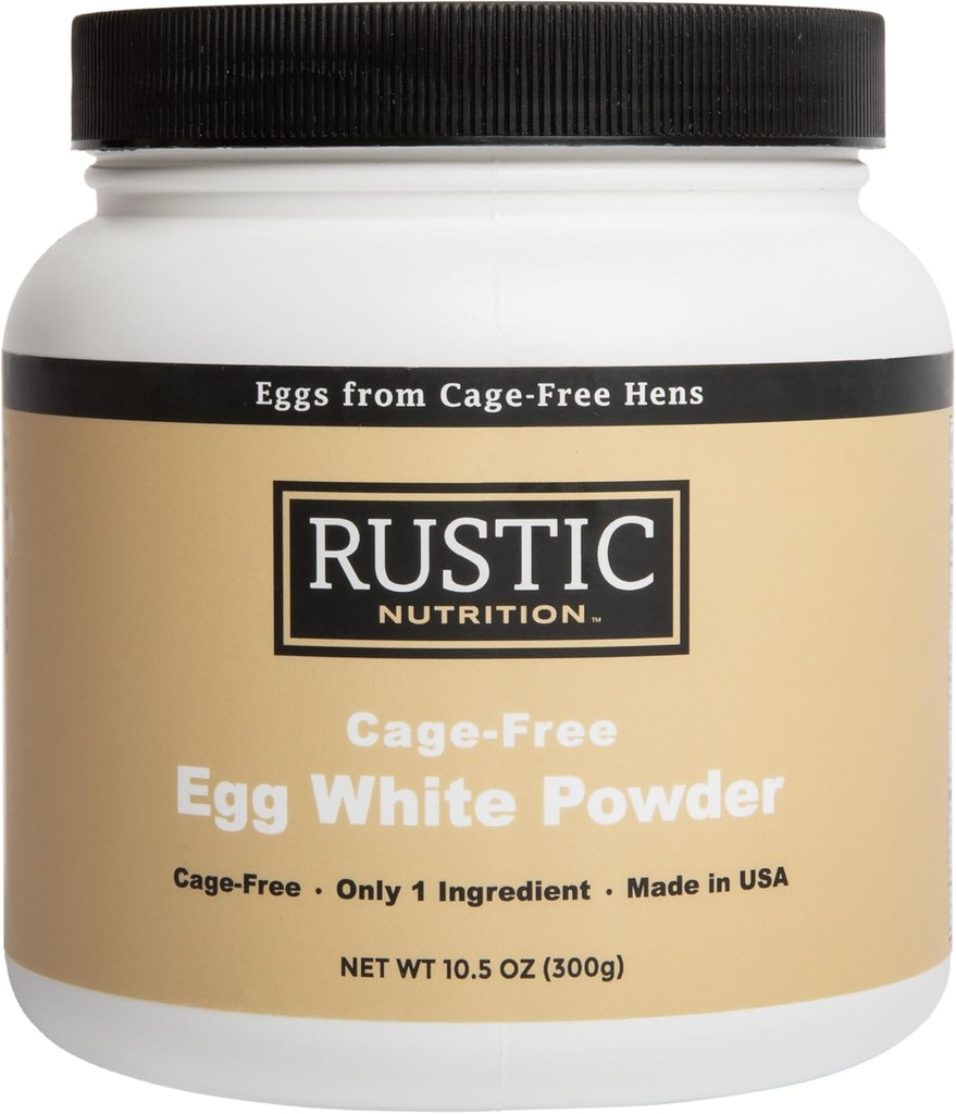 Cage-Free Egg White Proteine Powder, SUA-Sourced, 21g Proteine, Humanely-Raised, 0g Fat, 0g Zahăr, 0g Colesterol (Nearomat, 10,5 Oz)