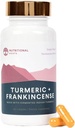 Rădăcini nutriționale - Turmeric indian + Frankincense - Cu 95% Curcuminoide, Curcumin Longa, Boswellia Serrata & Black Pepper - Sprijină sănătatea comună - Supliment alimentar - 1 lună aprovizionare - 60 capsule