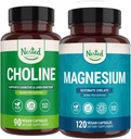 Naturale Nested Choline Bitartrate & Magneziu Glicinate Chelate Stack 