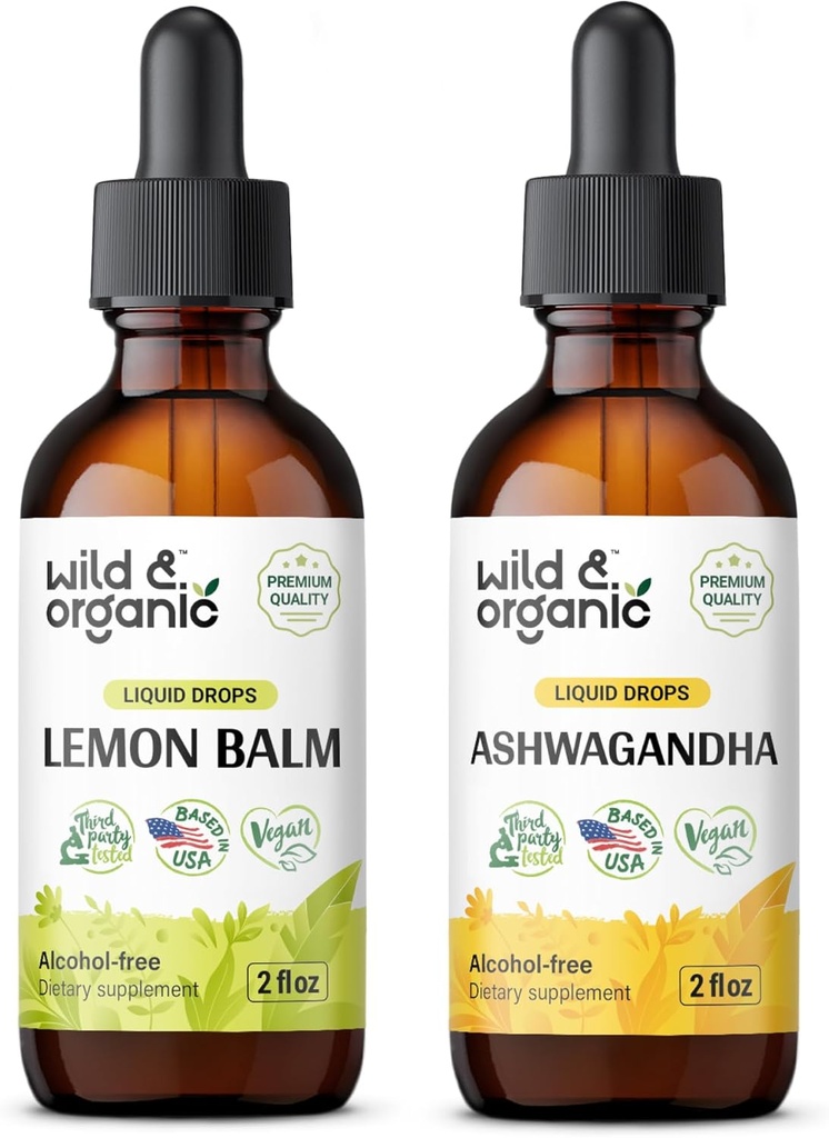 Balsam de lămâie sălbatică și organică 2 fl oz & Ashwagandha Tincture 2 fl oz