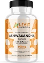 Organic Ashwagandha 600mg - 60 Conte (2-Month Supply) - Vegan - BioPerine pentru o mai bună absorbție - Stres, Mood & Wellbeing Support