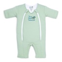 Magic Sleepsuit Baby Merlin bebelus produs de tranziție de bumbac - Design moale și confortabil, dublu fermoar pentru schimbări de scutece ușor, promovează somn sigur, 3-6 luni - Sage Green - mare 18-21lbs