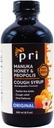 P.R.I Natural Dry Cough Syrup cu Manuka Honey, Propolis, Ceai Tree Oil and Vitamin C - Sore Throat & Immune Support, Original Flavor, 8oz
