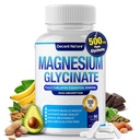 Glicinat de magneziu 500mg Supliment de magneziu - Chelated for High Absorbtion & Biodisponibility Support Sleep, Muscles, Oase, Crampe, Recovery & Energy, Vegan Non-GMO 90 Capsule