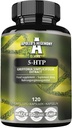 5-HTP 150 mg per capsulă - 120 capsule Vegane - 4 luni de aprovizionare - Griffonia simplicifolia extract de semințe - Îmbunătățește Mood and Well-Being - Supliment alimentar de Hegemonia lui Apollo