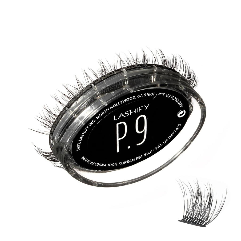 Lashify Plushy 9mm Gossamer Lashes in Black, Easy DIY False Lashes for a Voluminous but still natural Look