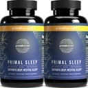 Primal Harvest 2 Pack, Primal Sleep, 120 capsule cu rădăcină de valeriană, L-Tryptofan, GABA, Mușețel, și Melatonina 3mg