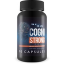 Cogni Strong Pro - Brain Health Supplement for Memory, Focus, Clarity, & Mood - Suplimente pentru sanatatea creierului pentru adulti cu ginseng, Turmeric, Ceai verde, & Vitamina D - Nootrop Brain Booster