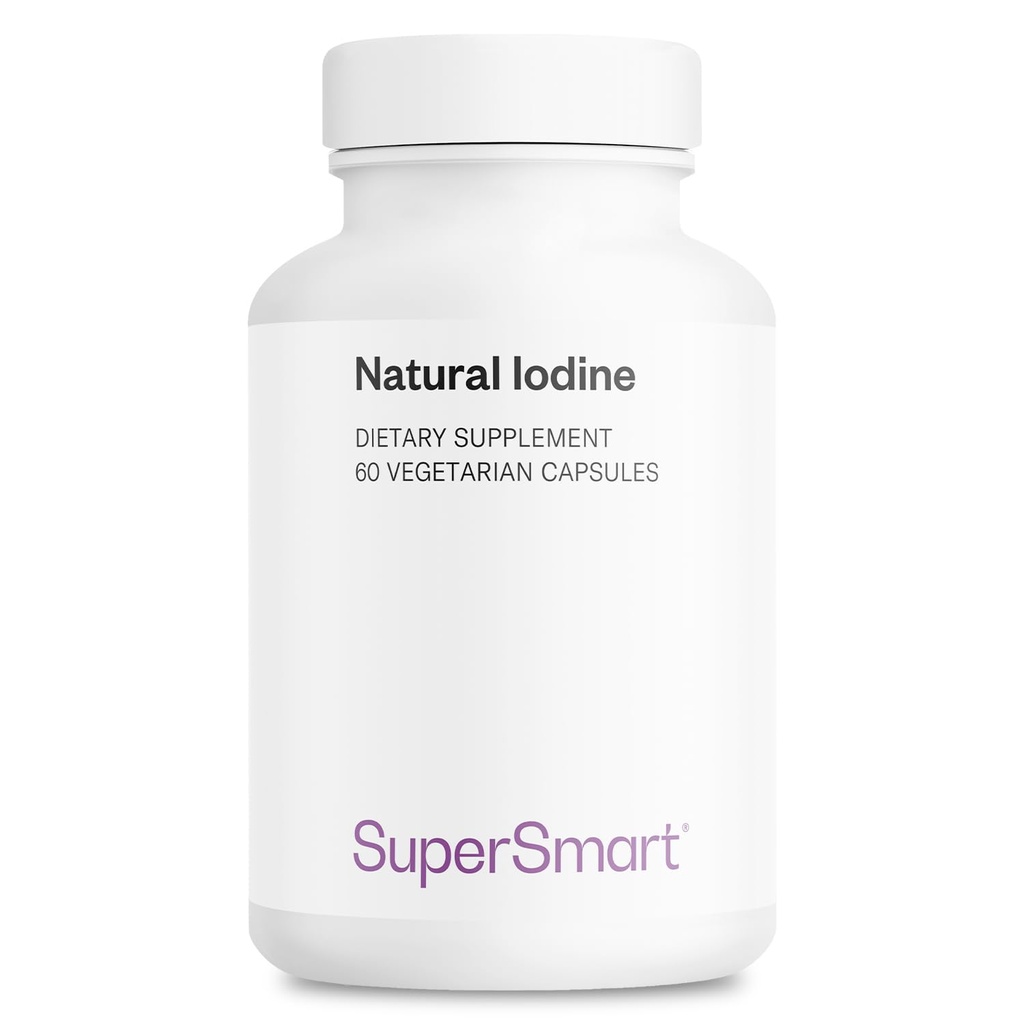 SuperSmart - Iod natural 1000 mg pe zi (Patentat & Putere mare) - Suplimentul de apă pură Kelp Iod - 650ppm de Iodine 