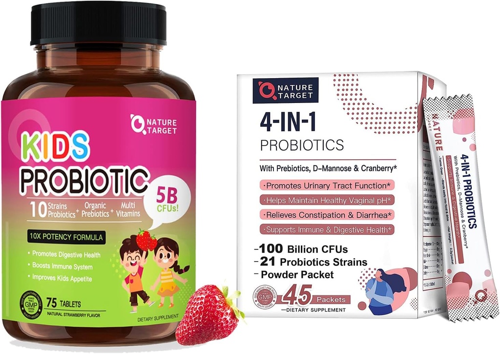 NATURĂ ŢINTĂ Probiotice-pentru-Femei + Copii Probiotic Chewable