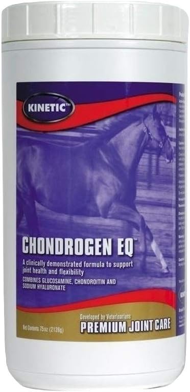Tehnologii cinetice 044022 Chondrogen Eq Powder for Horse Joints Molasses (150 Doză), 75 oz