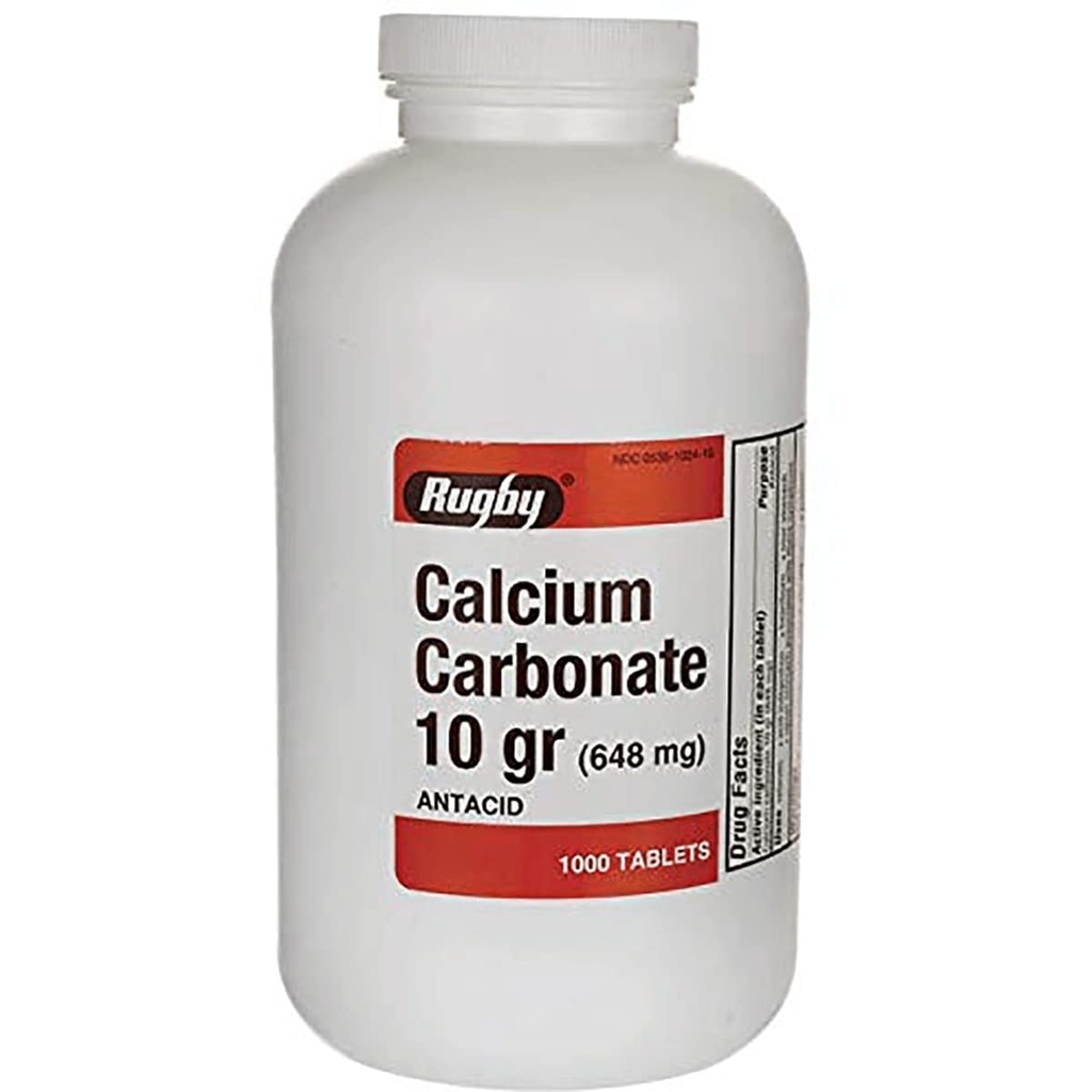 Carbonat de calciu 10 gr (648 mg) - Antiacid - 1000 comprimate