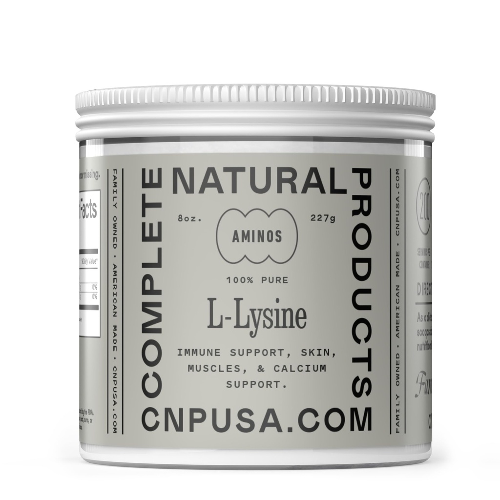 Supliment L-Lysine pulbere - vrac L-Lysine 8oz, 200 Servings