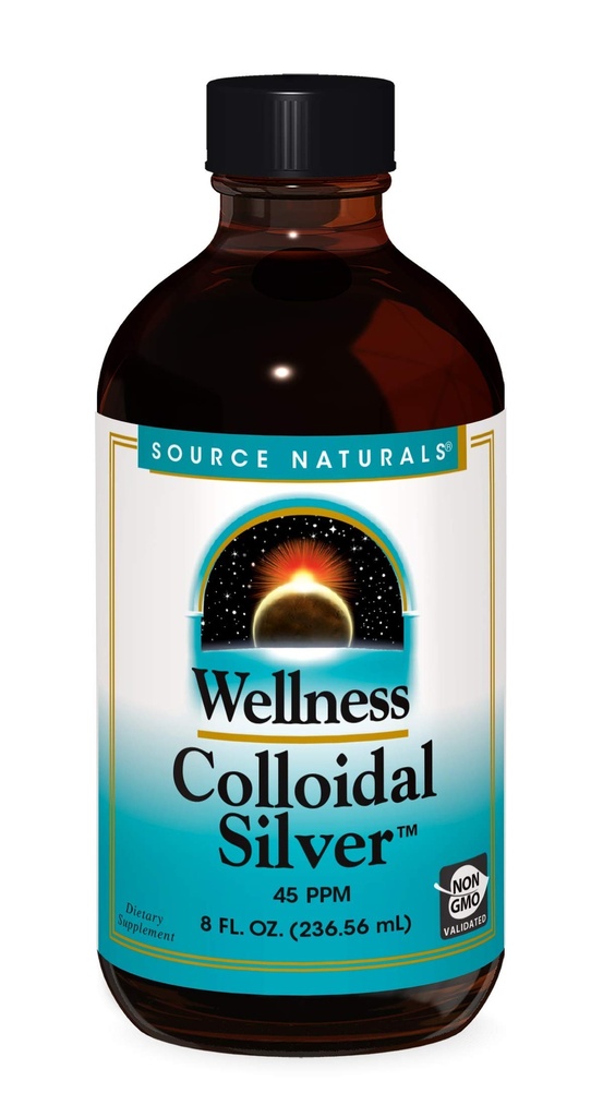 Sursa Naturals Wellness Calibri Silver 45 ppm, Suportă Fizic Well Being* - 8 Fluid oz