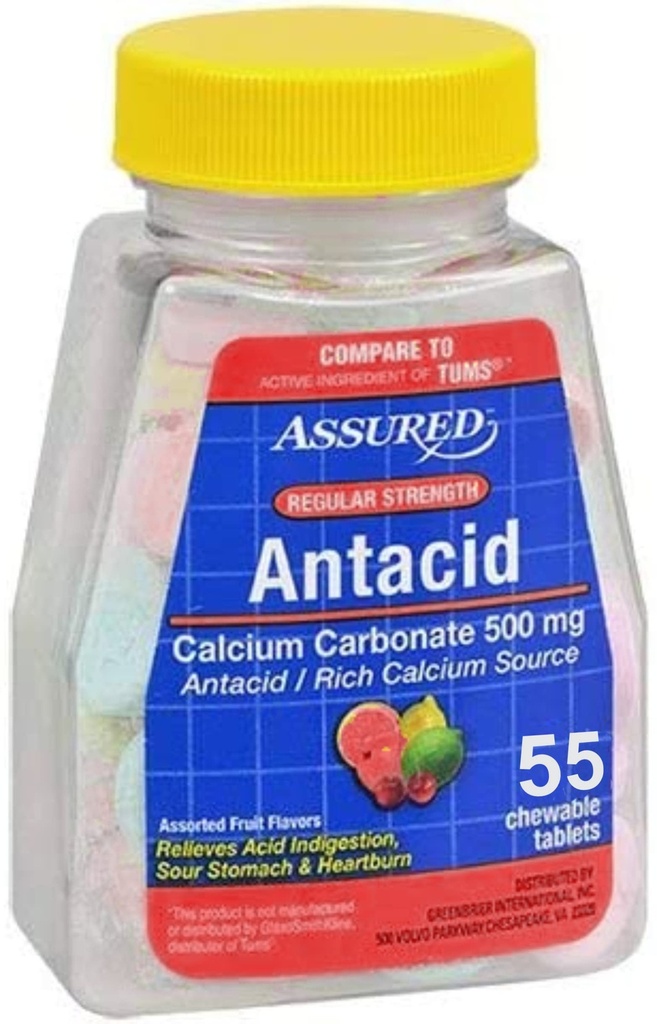 Anti- Acid asigurat cu calciu, regulat, 60 comprimate masticabile