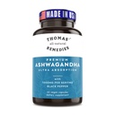 Thomas' toate-naturale Remedii Organic Ashwagandha Stress Supplement, Mood & Energy Support, Pure Ashwagandha 1000mg, Ultra Absorbtion with Black Pepper, Vegan, No fillers