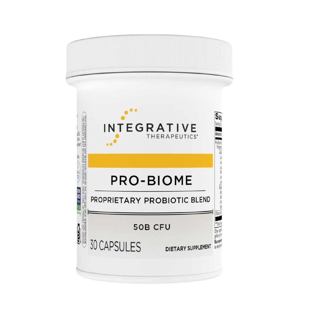 Terapice integrative Pro-Biome - Probiotic Blend for Digestive Health & Immune Support* - Daily Probiotic for Gastrointestinal Health* - Dairy-Free & Gluten-Free - 30 Capsule (30 Servings)