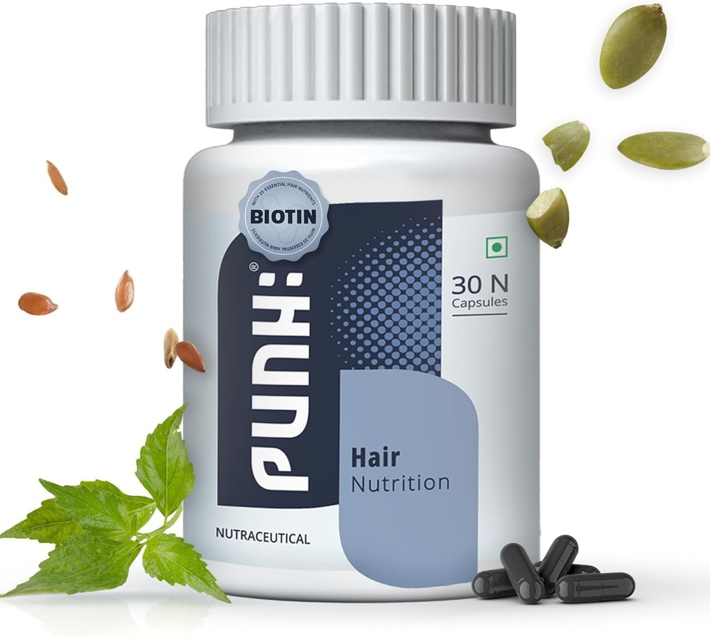 Suplimentul de nutritie a parului cu Biotina, Vitamine, Minerale, Amino Acids & DHT Blockers pentru cresterea parului, Nourishment, Consolidarea și reduce căderea părului pentru bărbați și femei - 30 Veg Capsule