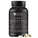 Întregul aliment Daily Essential Multivitamine pentru adulţi şi vârstnici - 2X o zi - Vitamina A, C, D, E, B12 şi Minerale - Suport natural şi holistic (60 capsule)
