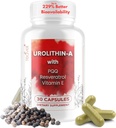 Urolitina A avansată (15 serviri) & Suplimentul celulelor stem cu 500 mg Urolitină A, Resveratrol, PQQ, Vitamina E & Bioperine 