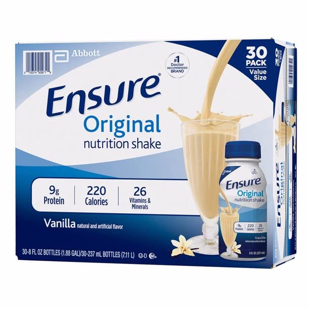 Asiguraţi- vă că Plus Nutriţie Shake Vanilla 30 Pack / 8 Fl Ounce Net Wt 240 Fl Ounce