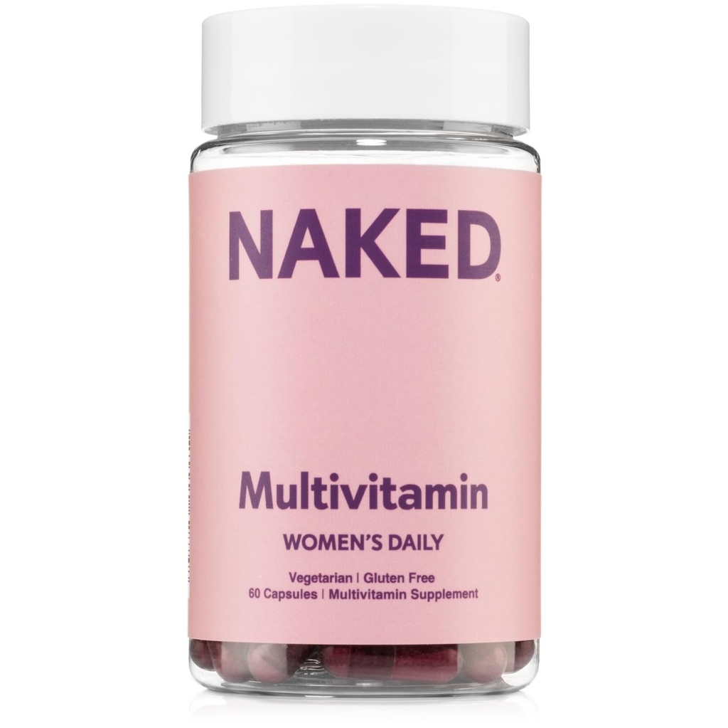 Naked nutriție Femeii Multi - Zilnic Multivitamine - Vitamine A, C, E, Seleniu, Zinc, Fructe și Extracții Super Verde, pentru a stimula sprijinul imunitar - Gluten-Free și vitamine vegetariene, 60 capsule