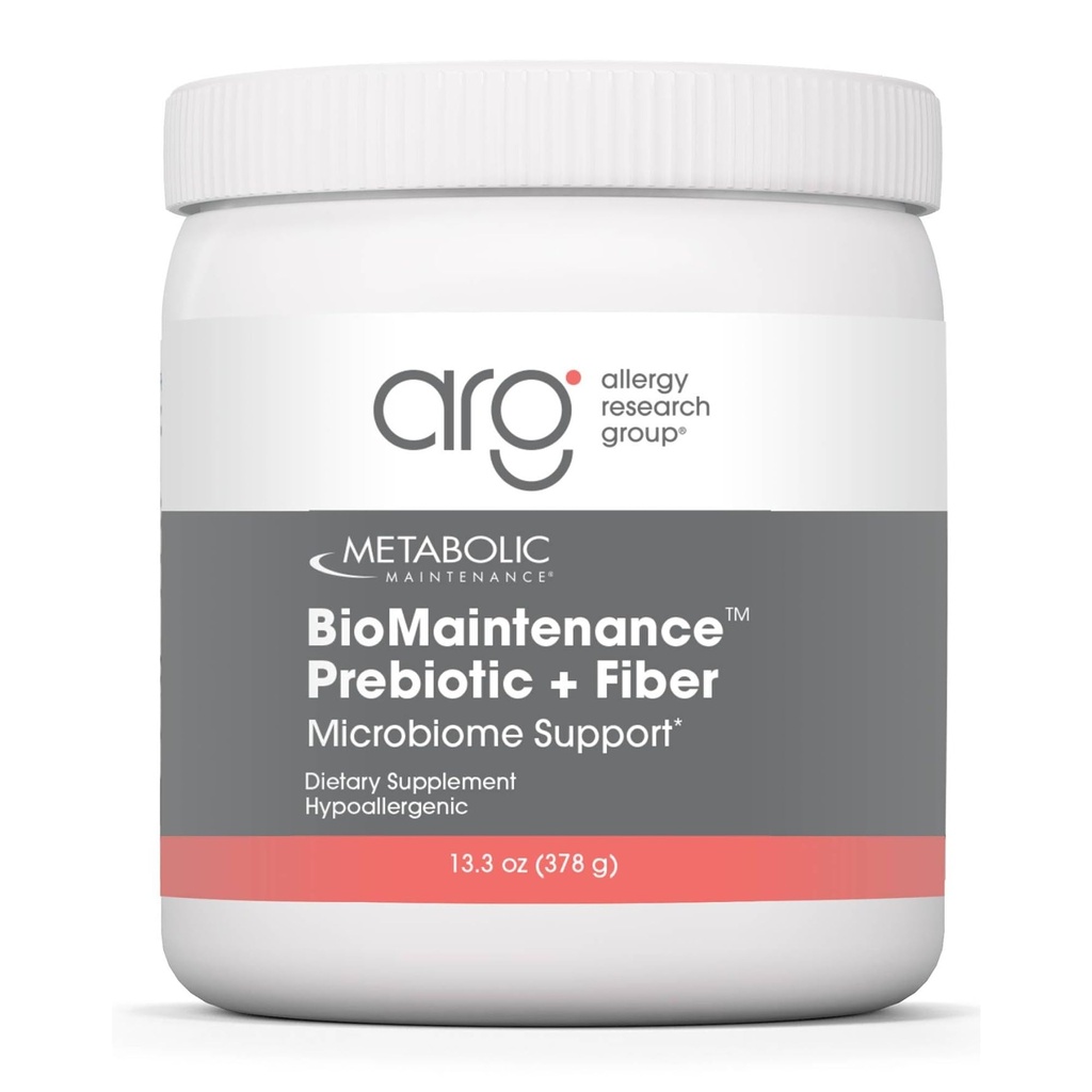 Întreținere metabolică BioMantenance Prebiotic + Fibră pulbere - Suportă Gut Health & Immune Funcție - Pur, Easy Add-in cu nici îndulcitori sau Fillers (378g / 60 Servings)