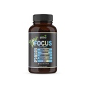 Focus 14-in-1 Nootropic Creier Supliment cu Lions Mane, Alpha GPC Choline, Vitamina C & B12, Taurine, Bacopa - Energie, Cognitive, Memorie Suport, 60 Filler Capsule libere