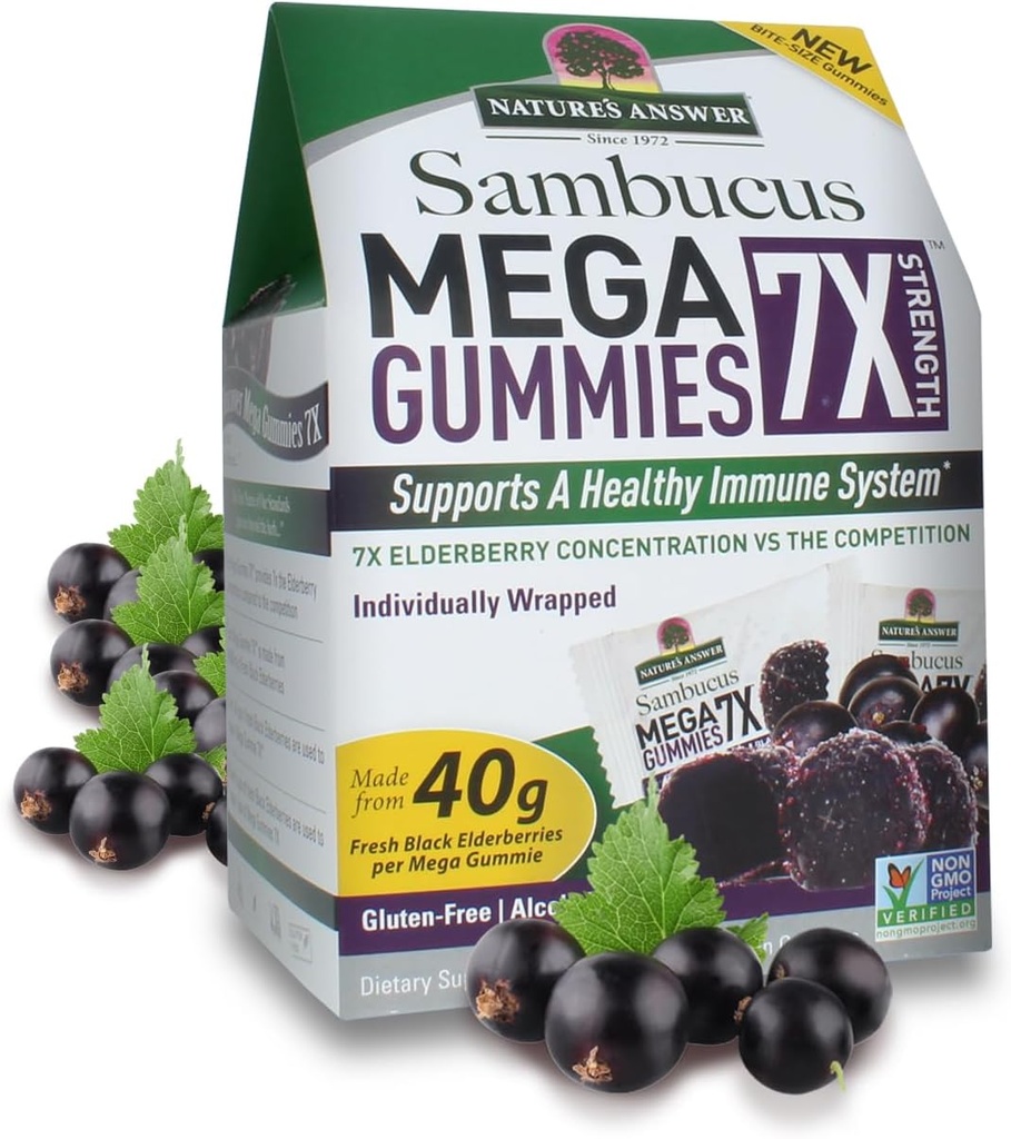 Nature's answer Sambucus Mega Gummies 